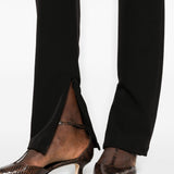 Pantaloni a gamba dritta con spacchi  in nero The latest - donna 