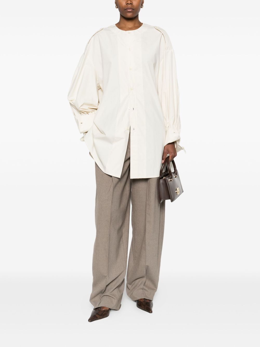 Blusa plissettata in beige The latest - donna 