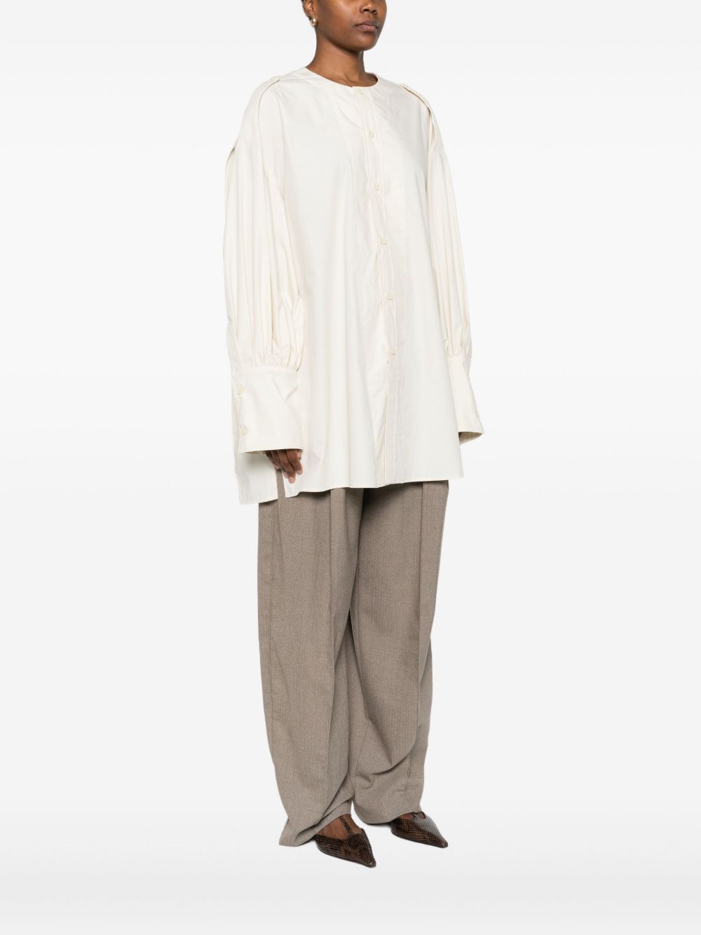 Blusa plissettata in beige The latest - donna 