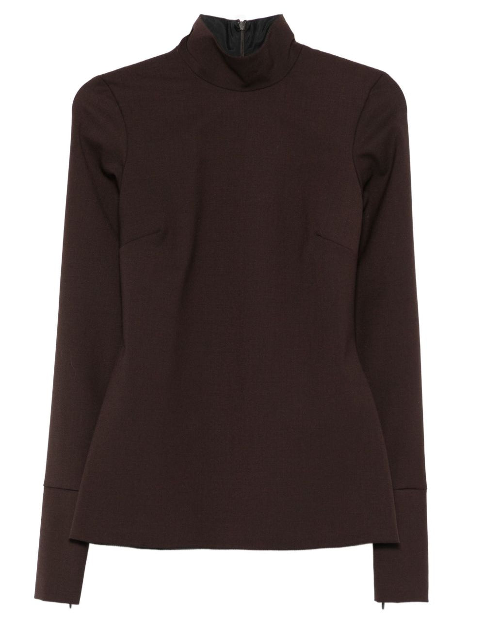 Top a collo alto clio in marrone The latest - donna 