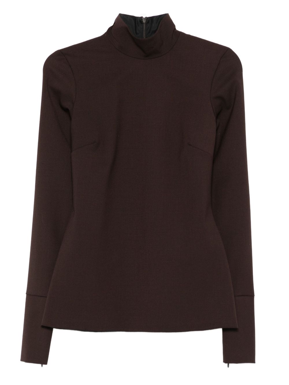 Top a collo alto clio in marrone The latest - donna 