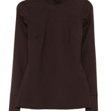 Top a collo alto clio in marrone The latest - donna 