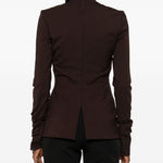 Top a collo alto clio in marrone The latest - donna 