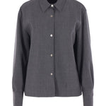 Camicia con colletto button-down in grigio The latest - donna 