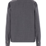Camicia con colletto button-down in grigio The latest - donna 