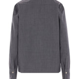 Camicia con colletto button-down in grigio The latest - donna 