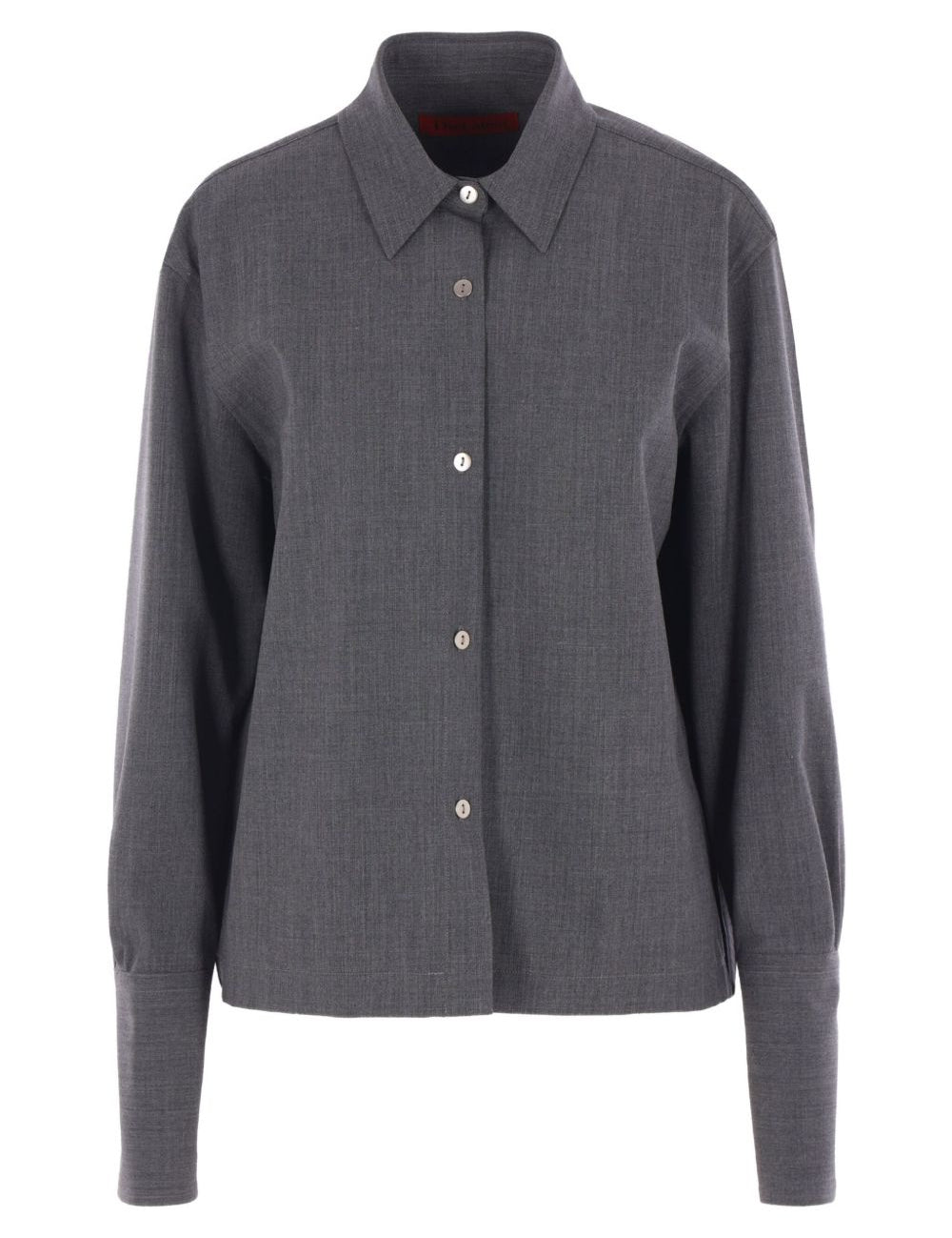 Camicia con colletto button-down in grigio The latest - donna 