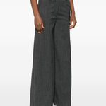 Pantaloni a gamba ampia in grigio The latest - donna 