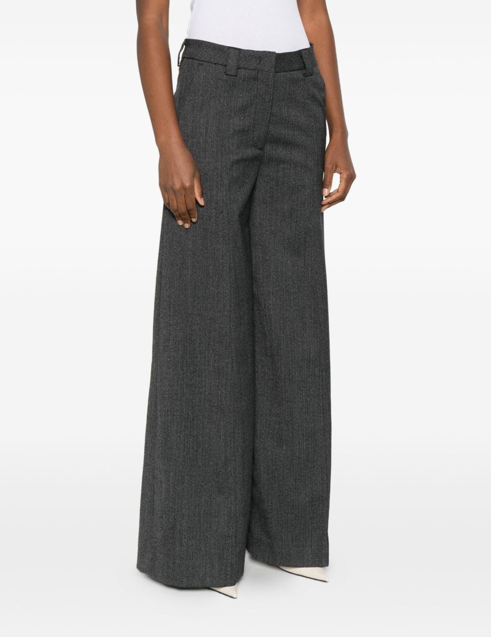 Pantaloni a gamba ampia in grigio The latest - donna 
