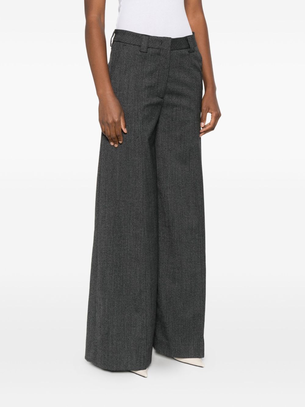Pantaloni a gamba ampia in grigio The latest - donna 