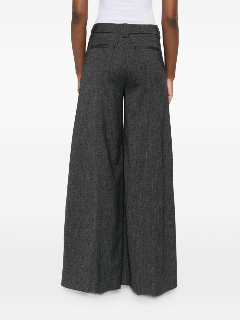 Pantaloni a gamba ampia in grigio The latest - donna 