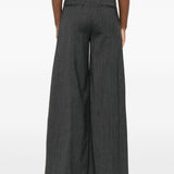 Pantaloni a gamba ampia in grigio The latest - donna 