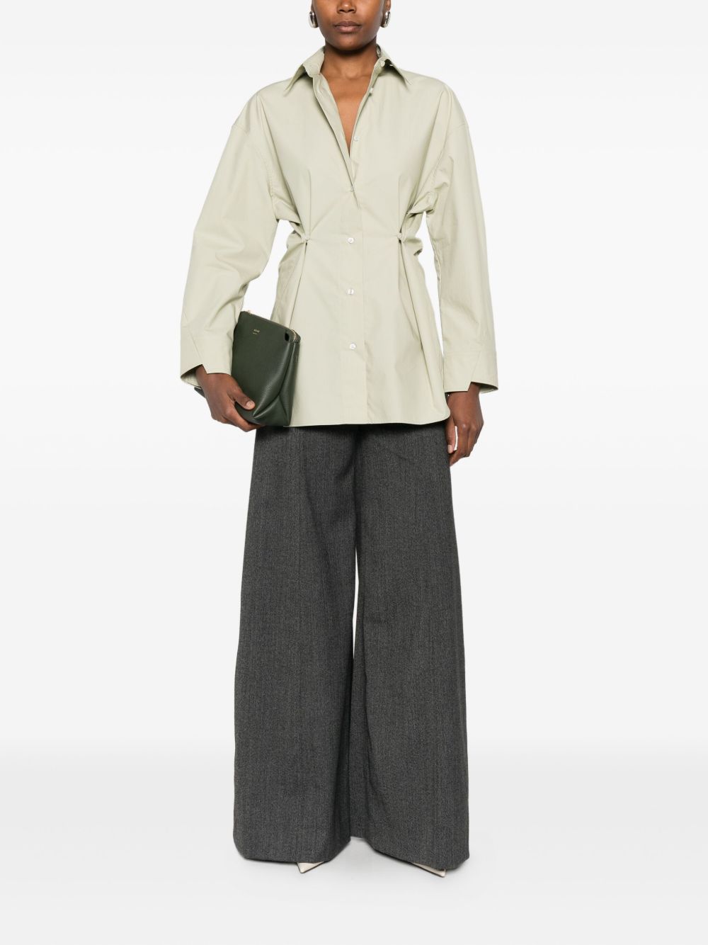 Pantaloni a gamba ampia in grigio The latest - donna 