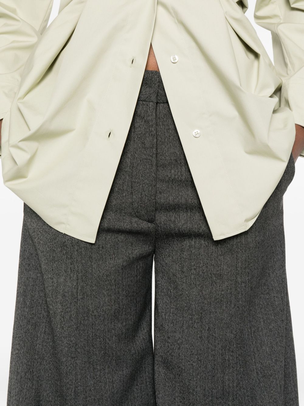 Pantaloni a gamba ampia in grigio The latest - donna 