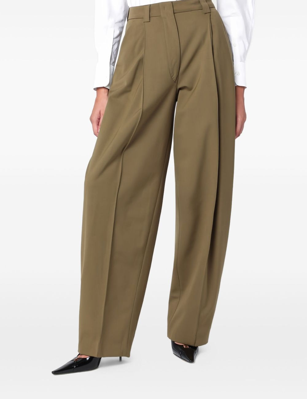 Pantaloni con pinces in marrone THELATEST - donna 