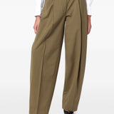 Pantaloni con pinces in marrone THELATEST - donna 