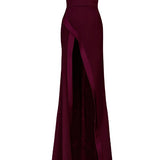 Abito senza spalline nefertiti in bordeaux The new arrivals ilkyaz ozel - donna 
