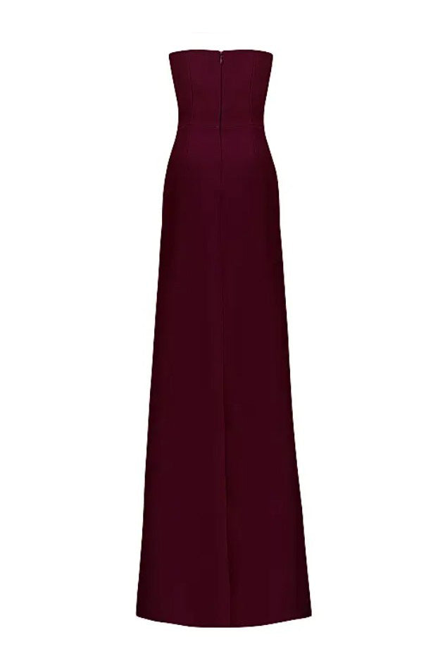 Abito senza spalline nefertiti in bordeaux The new arrivals ilkyaz ozel - donna 