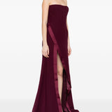 Abito senza spalline nefertiti in bordeaux The new arrivals ilkyaz ozel - donna 