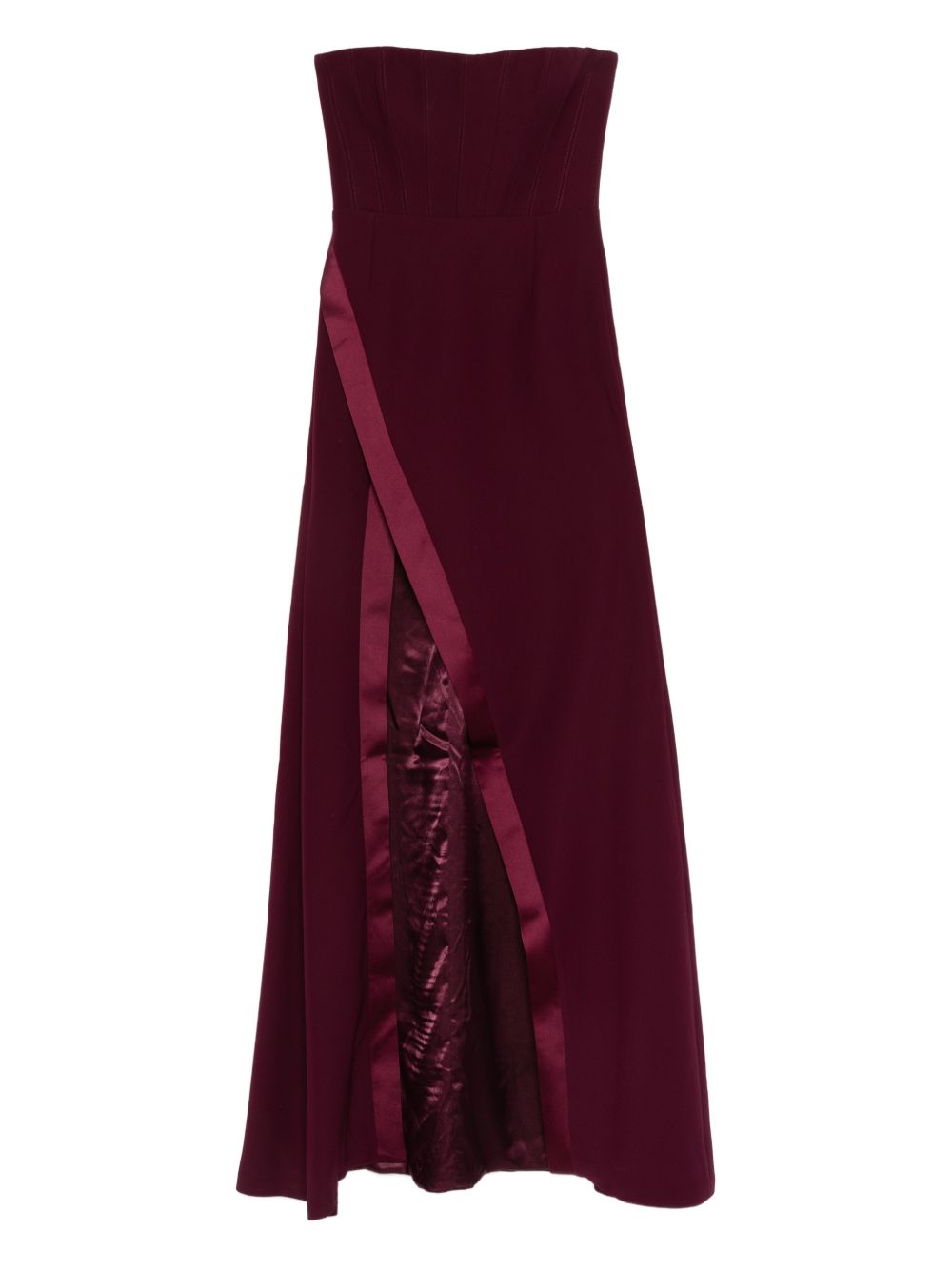 Abito senza spalline nefertiti in bordeaux The new arrivals ilkyaz ozel - donna 