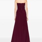 Abito senza spalline nefertiti in bordeaux The new arrivals ilkyaz ozel - donna 