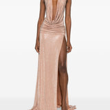 Abito da sera con cristalli in rosa The new arrivals ilkyaz ozel - donna 