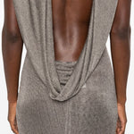 Abito lungo Jeanne con scollo posteriore in grigio The new arrivals ilkyaz ozel - donna 