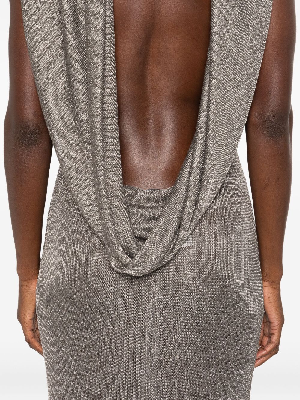 Abito lungo Jeanne con scollo posteriore in grigio The new arrivals ilkyaz ozel - donna 