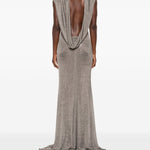 Abito lungo Jeanne con scollo posteriore in grigio The new arrivals ilkyaz ozel - donna 