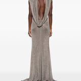 Abito lungo Jeanne con scollo posteriore in grigio The new arrivals ilkyaz ozel - donna 