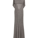 Abito lungo Jeanne con scollo posteriore in grigio The new arrivals ilkyaz ozel - donna 