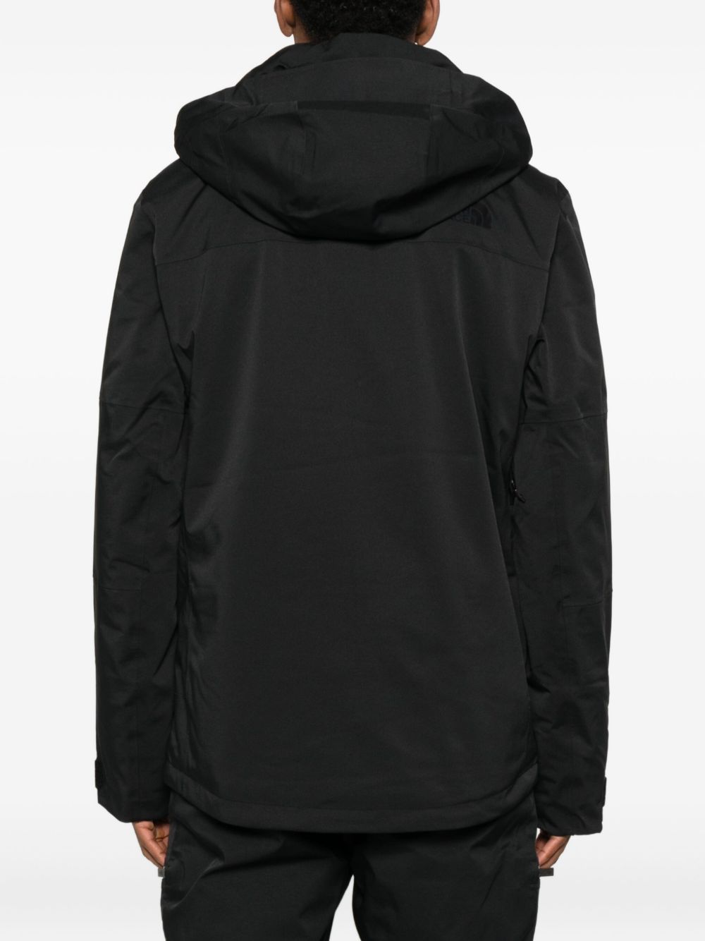 Giacca con cappuccio e zip da neve in nero The north face - uomo 