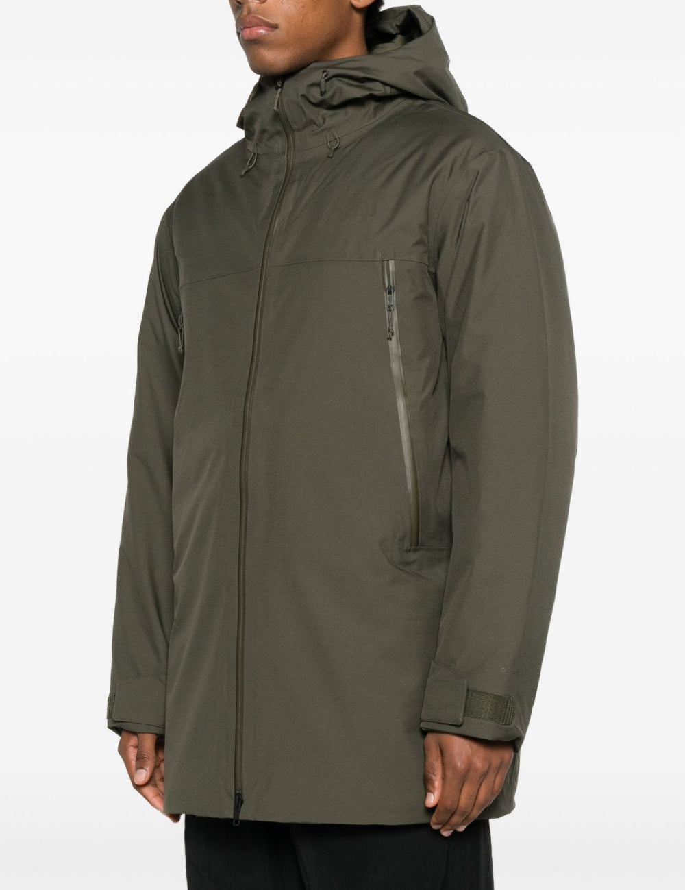 Cappotto Range Down con cappuccio in verde The north face - uomo 