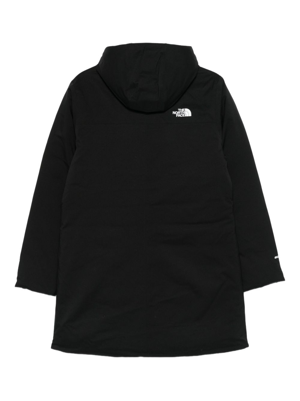 Cappotto con cappuccio e zip in nero The north face - donna 