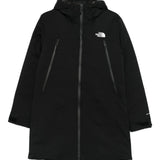 Cappotto con cappuccio e zip in nero The north face - donna 
