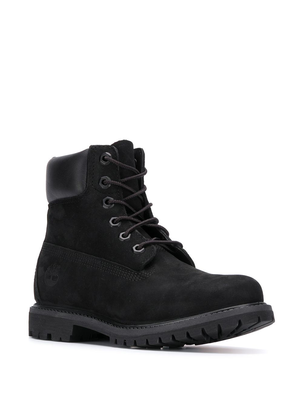 Stivaletti waterproof in pelle in nero 