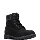 Stivaletti waterproof in pelle in nero 