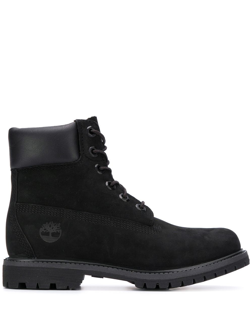 Stivaletti waterproof in pelle in nero 
