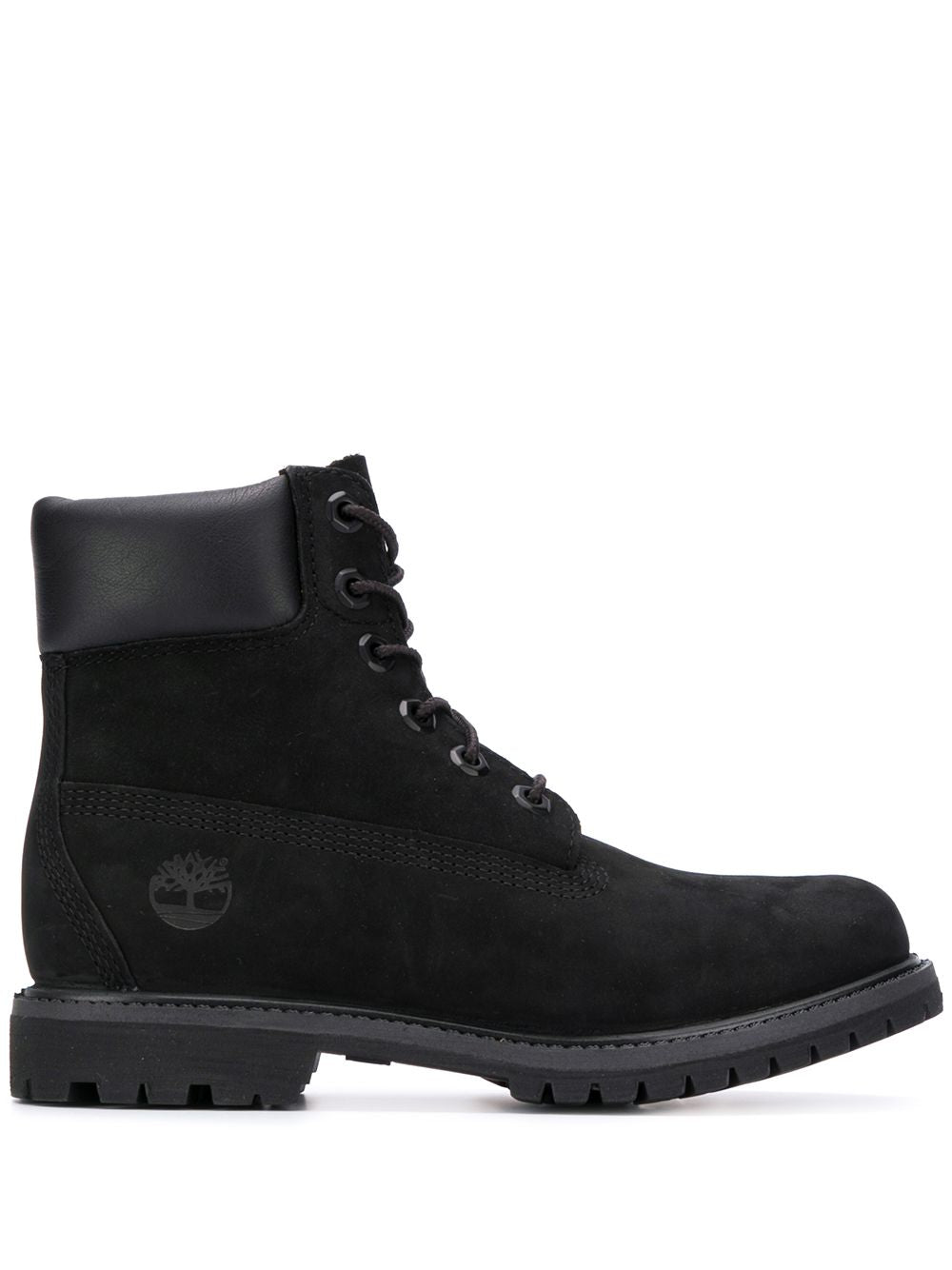 Stivaletti waterproof in pelle in nero 