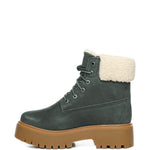 Stivali con plateau in pelle di montone in marrone Timberland - donna 