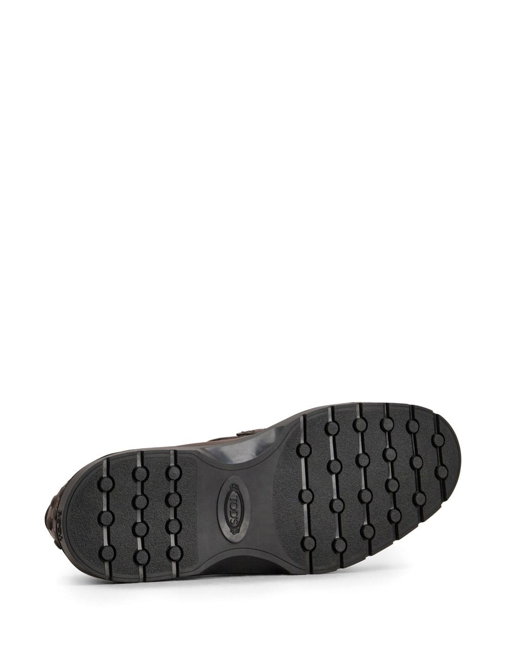 Mocassini con logo goffrato in marrone Tod's - uomo 