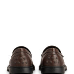 Mocassini con logo goffrato in marrone Tod's - uomo 