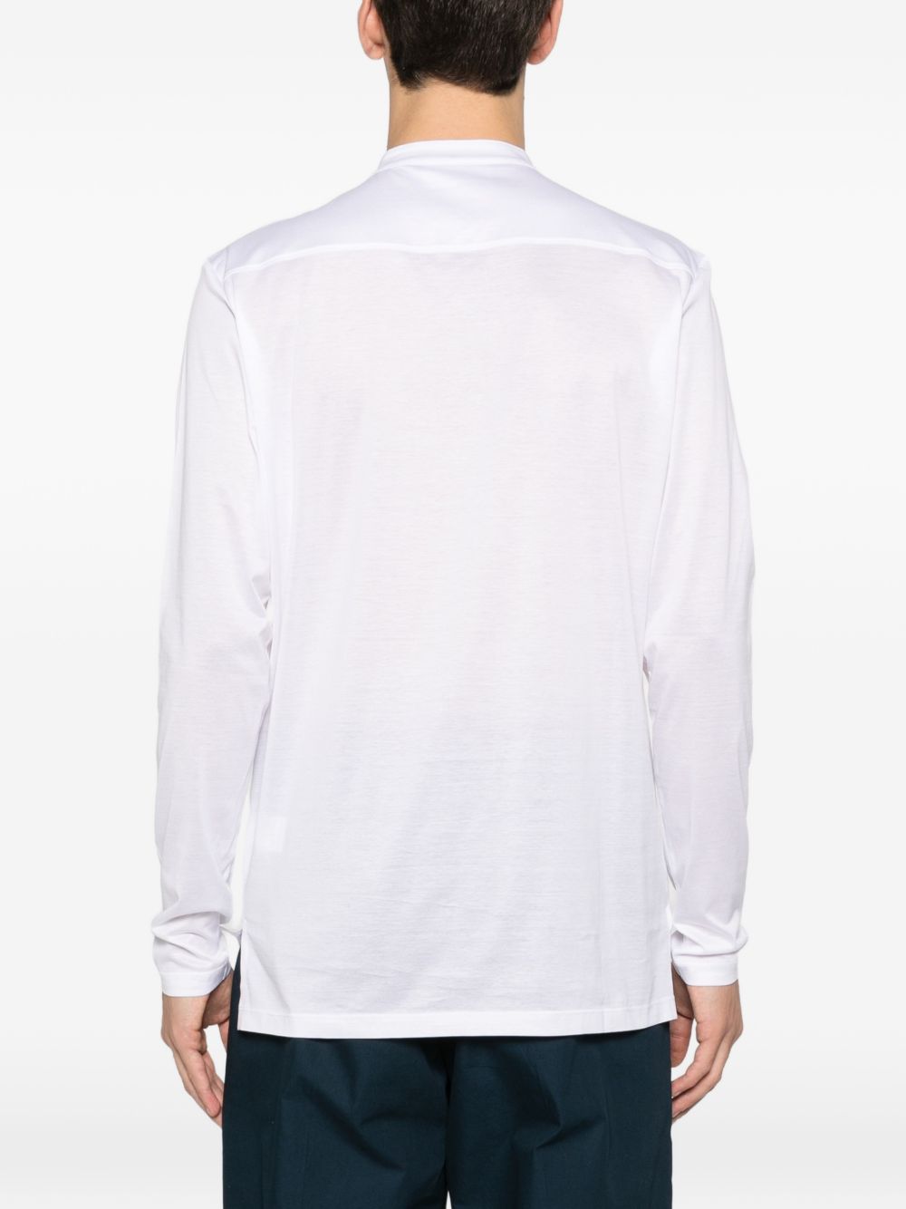 T-shirt a maniche lunghe in bianco Tokyo luxury brand - uomo 