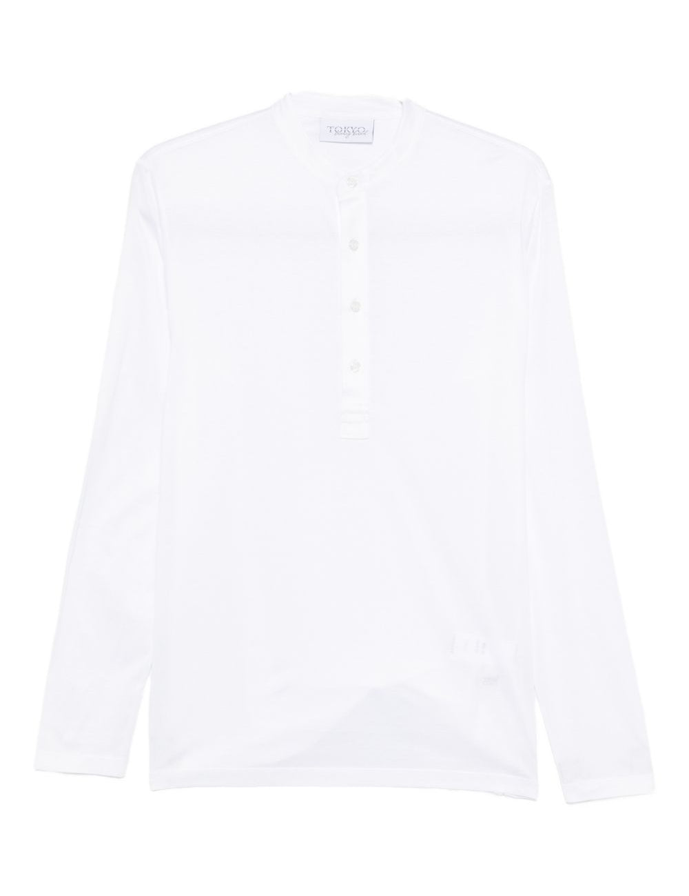 T-shirt a maniche lunghe in bianco Tokyo luxury brand - uomo 