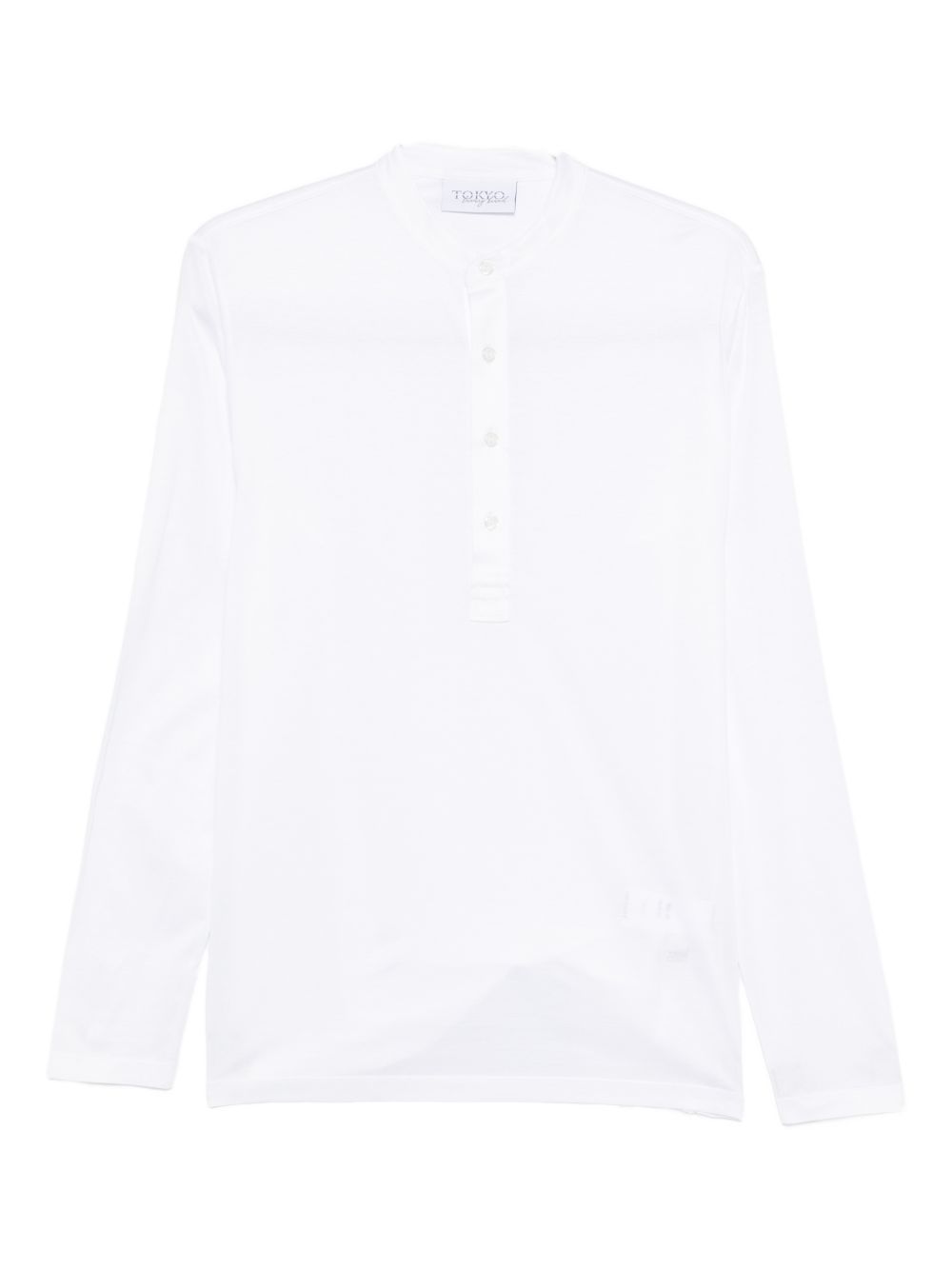 T-shirt a maniche lunghe in bianco Tokyo luxury brand - uomo 