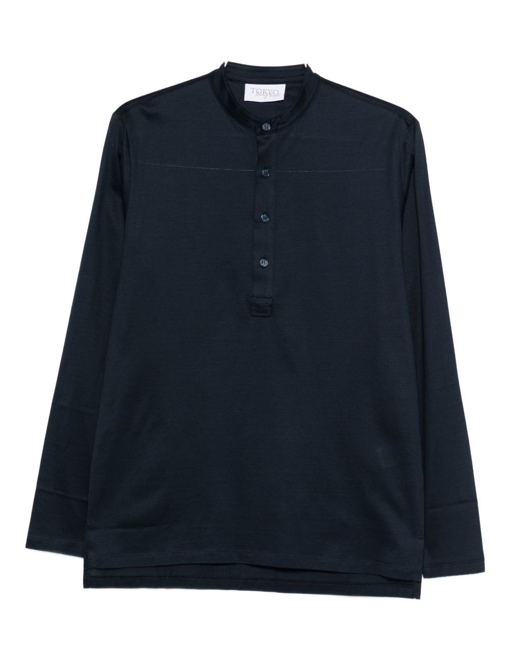 T-shirt a maniche lunghe in blu Tokyo luxury brand - uomo 