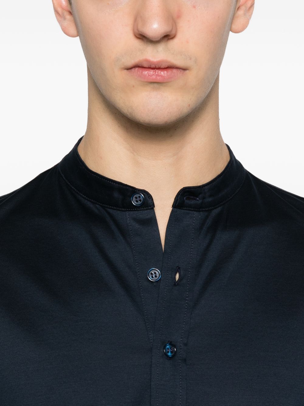 T-shirt a maniche lunghe in blu Tokyo luxury brand - uomo 
