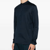 T-shirt a maniche lunghe in blu Tokyo luxury brand - uomo 