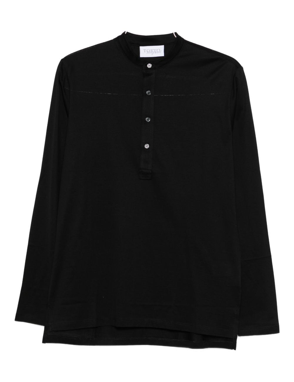 T-shirt a maniche lunghe in nero Tokyo luxury brand - uomo 