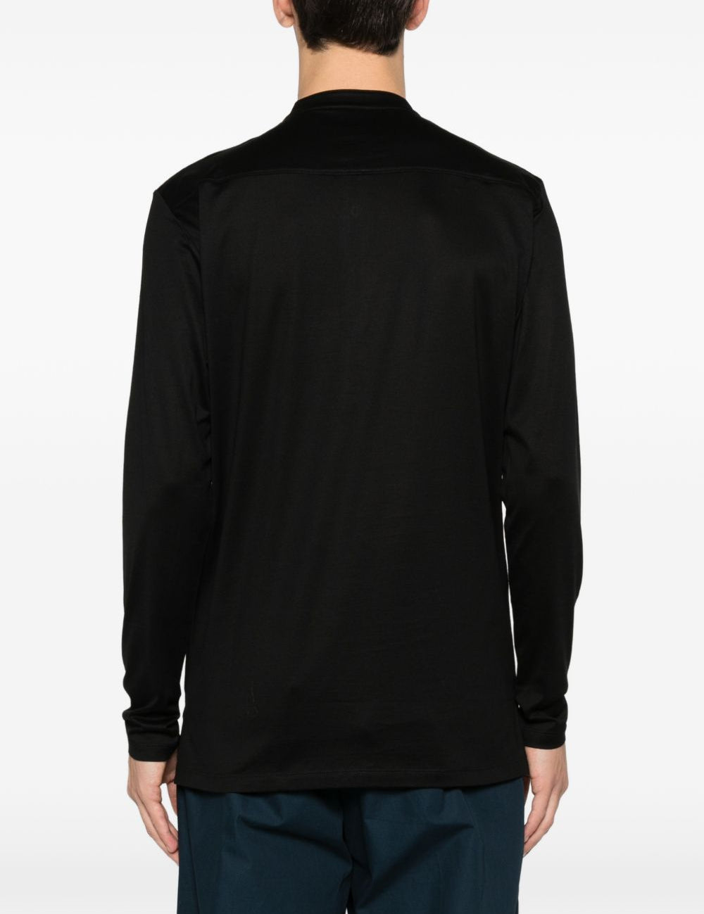 T-shirt a maniche lunghe in nero Tokyo luxury brand - uomo 